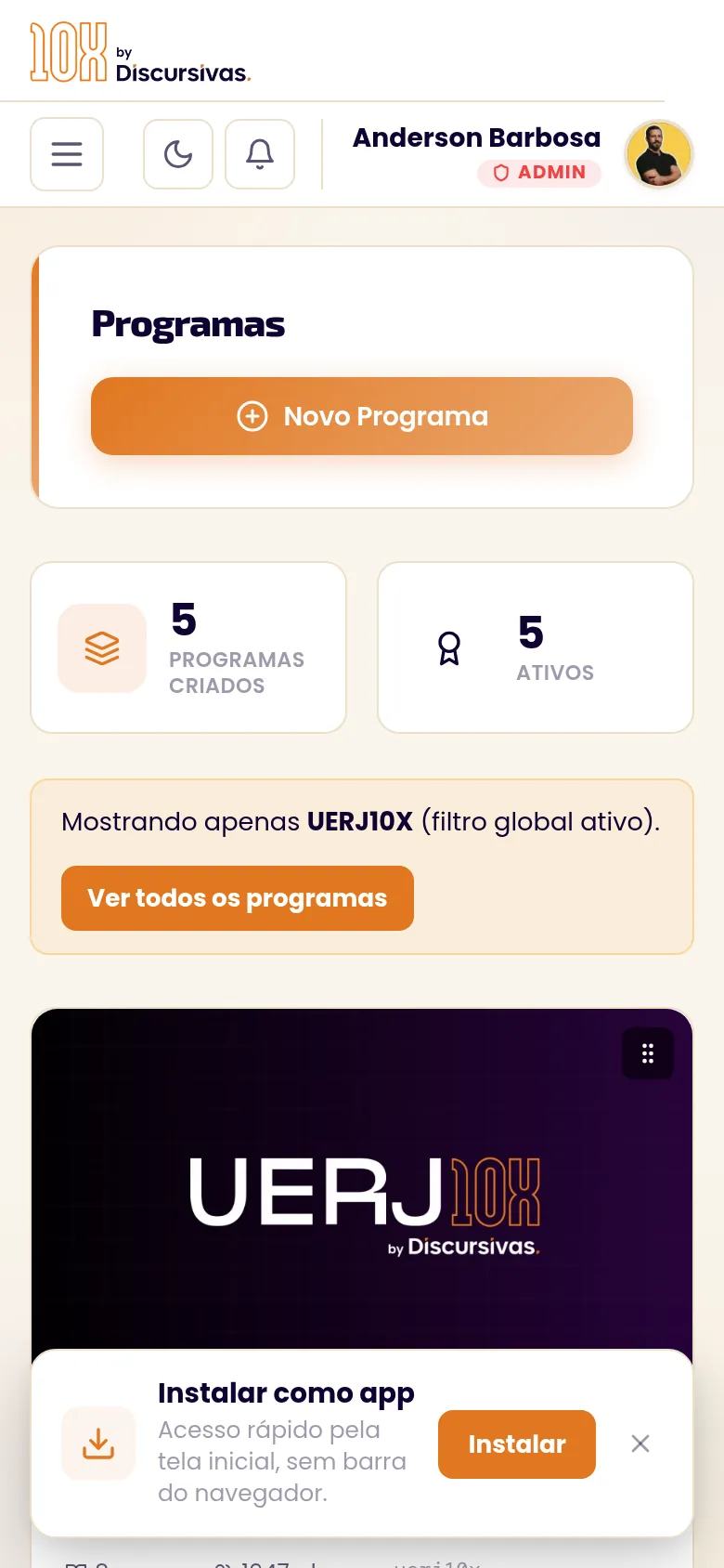 Discursivas 10X (mobile)