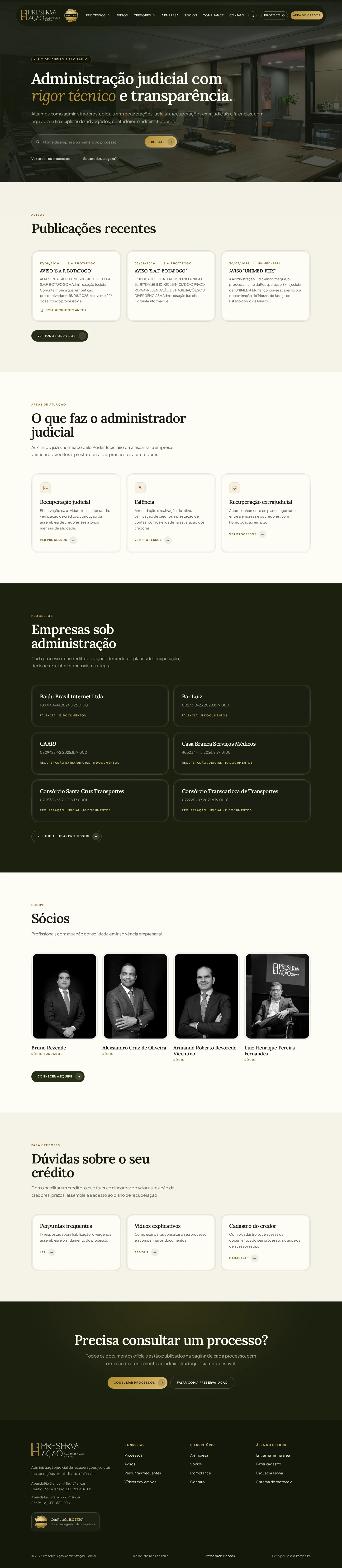 Preserva-Ação Administração Judicial · Jurídico · Administração judicial